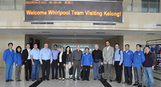 2012年惠而浦全球采购团队来访